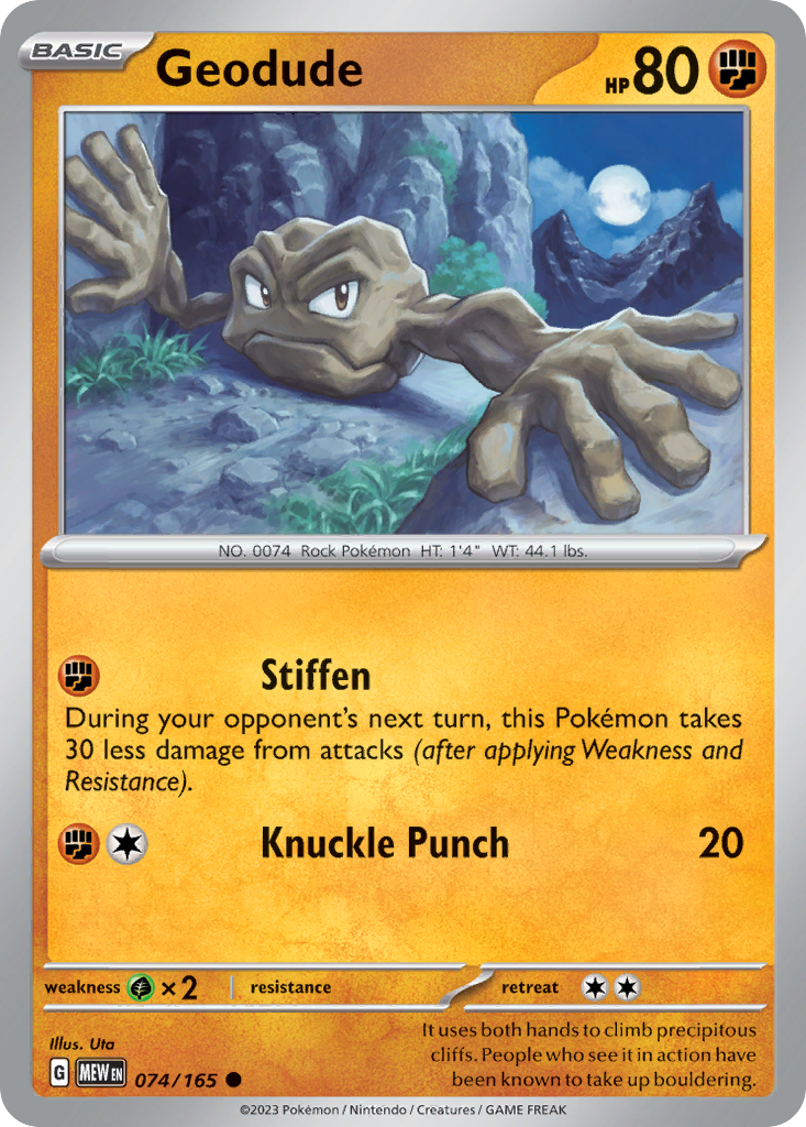 Geodude 074 SV: Scarlet & Violet 151 Common