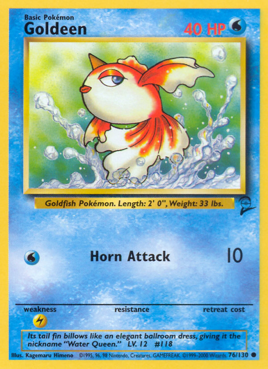 Goldeen 076 Base Set 2 Common Near Mint