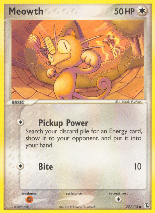 Meowth 77 Delta Species Common