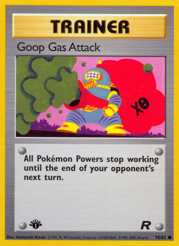 Goop Gas Attack 78 Team Rocket Common Lightly Played