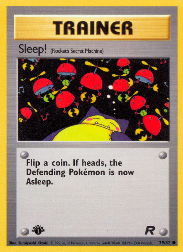 Sleep! 79 Team Rocket Common Lightly Played