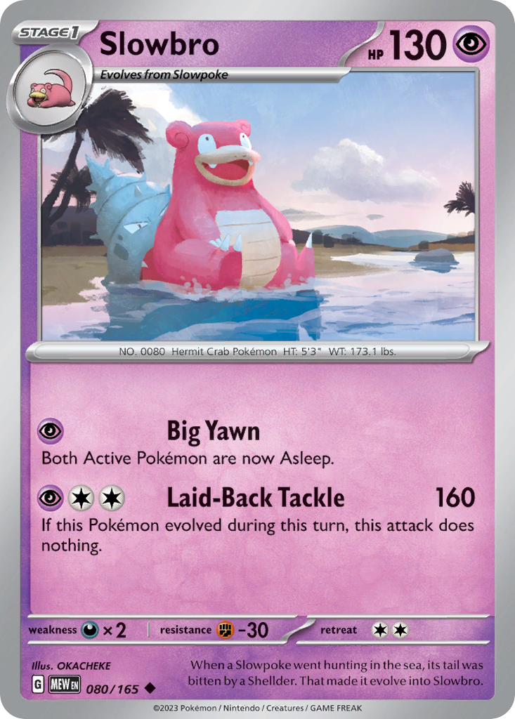 Slowbro 080 SV: Scarlet & Violet 151 Uncommon