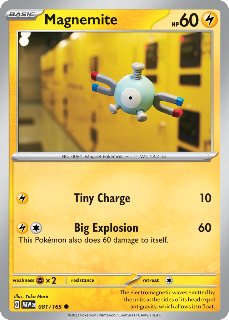 Magnemite 081 SV: Scarlet & Violet 151 Common Lightly Played
