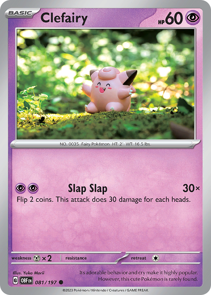 Clefairy 081 SV03: Obsidian Flames Common