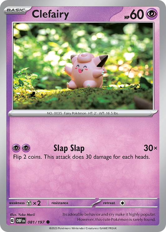 Clefairy 081 SV03: Obsidian Flames Common