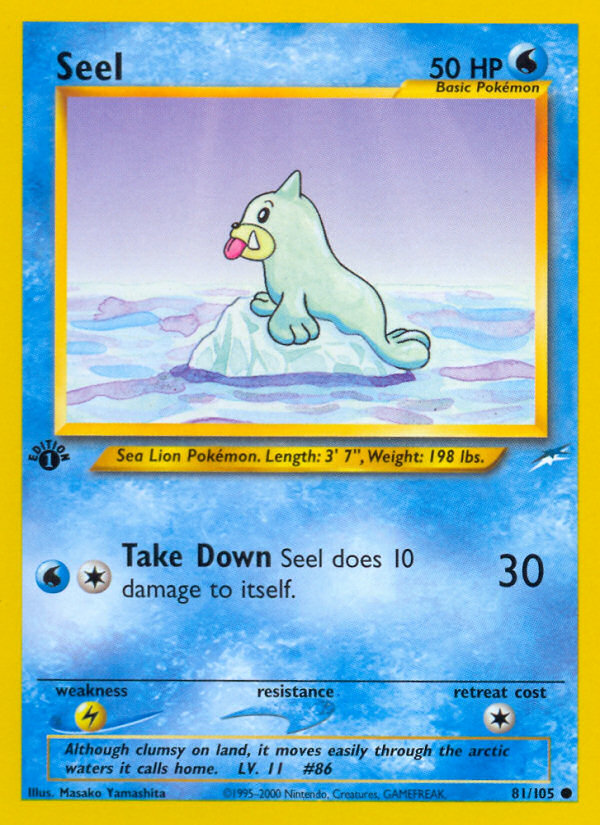 Seel 081 Neo Destiny Common Near Mint