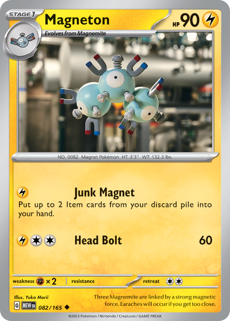 Magneton 082 SV: Scarlet & Violet 151 Uncommon Lightly Played