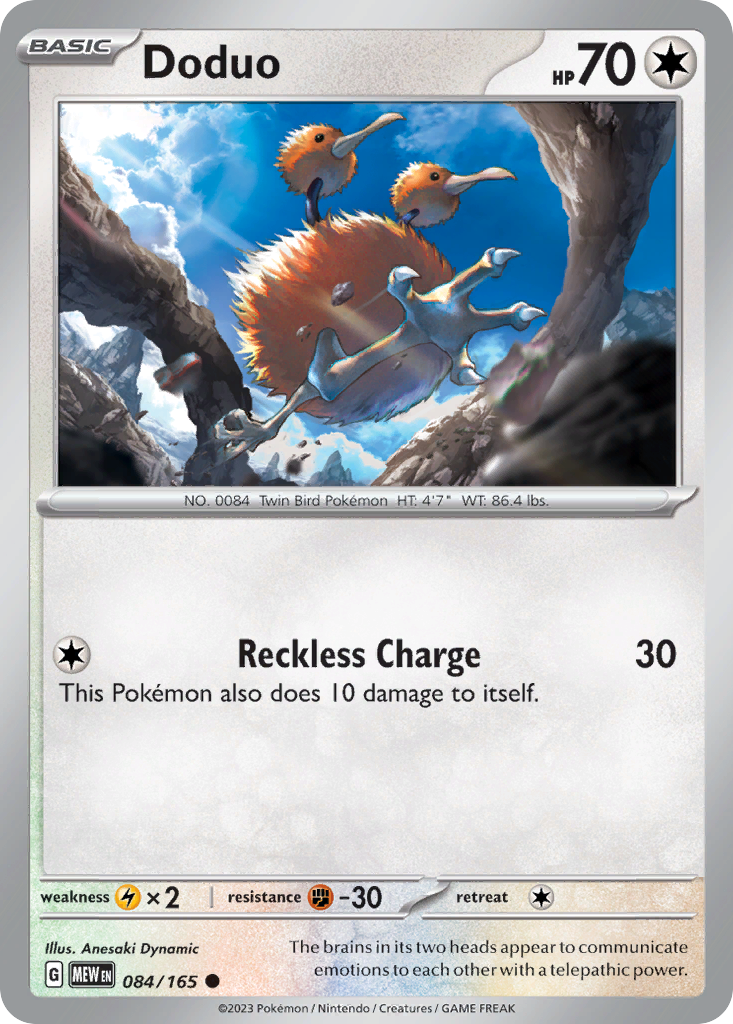 Doduo 084 SV: Scarlet & Violet 151 Common Lightly Played
