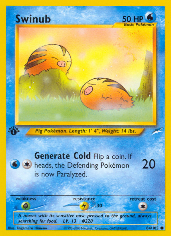 Swinub 084 Neo Destiny Common