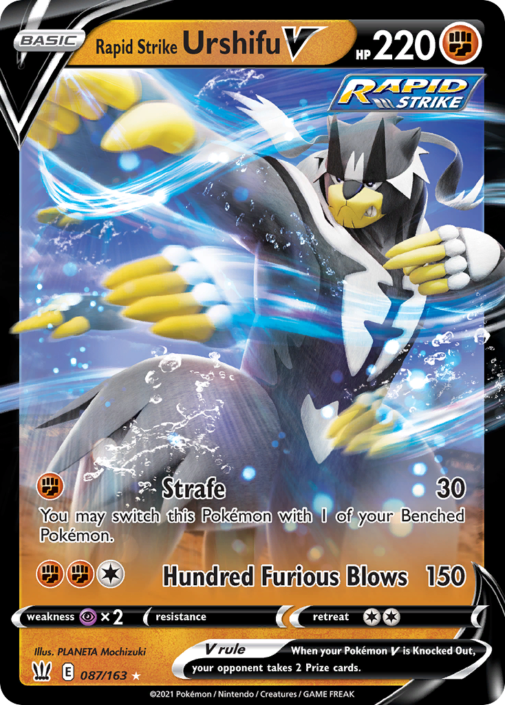 Rapid Strike Urshifu V 087 SWSH05: Battle Styles Ultra Rare