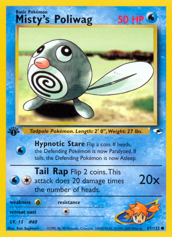 Misty's Poliwag 087 Gym Heroes Common