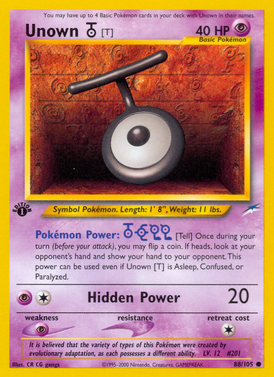 Unown 088 Neo Destiny Common