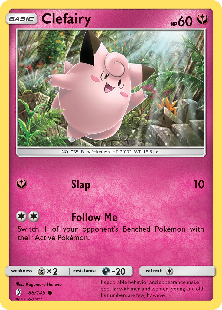 Clefairy 88 SM - Guardians Rising Common