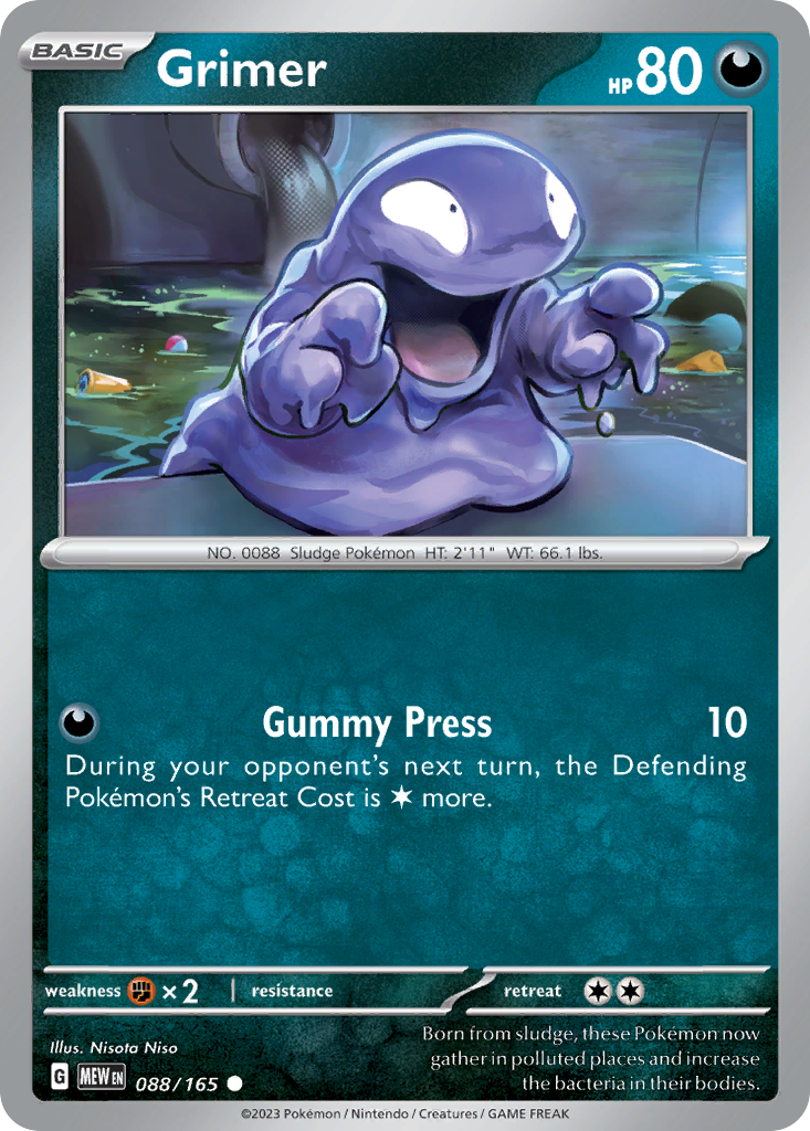 Grimer 088 SV: Scarlet & Violet 151 Common