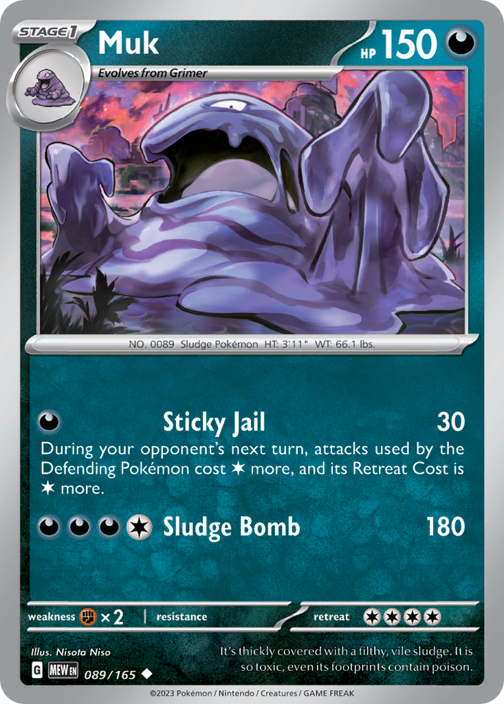 Muk 089 SV: Scarlet & Violet 151 Uncommon