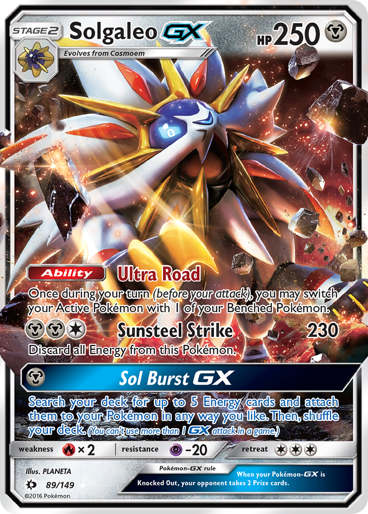 Solgaleo GX 89 SM Base Set Ultra Rare