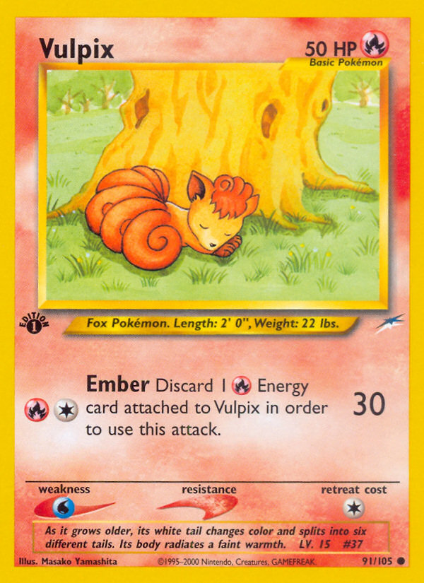 Vulpix 091 Neo Destiny Common Near Mint