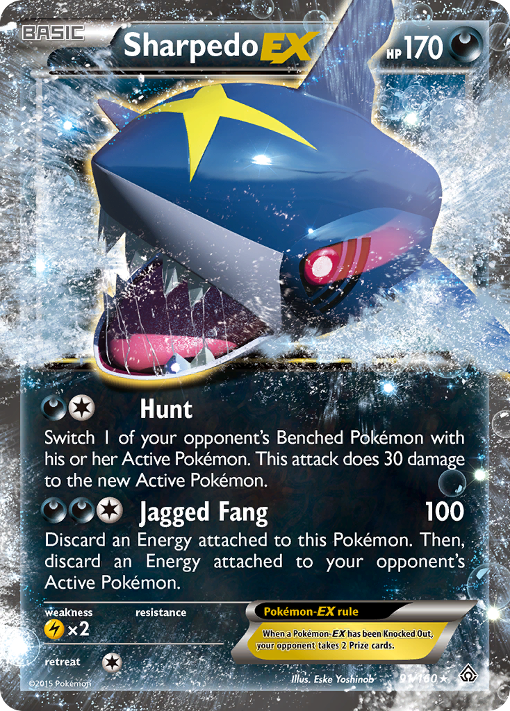 Sharpedo EX 91 XY - Primal Clash Ultra Rare