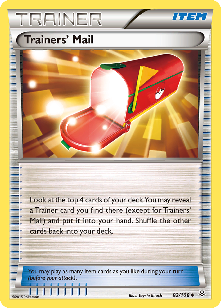 Trainers' Mail 92 XY - Roaring Skies Uncommon