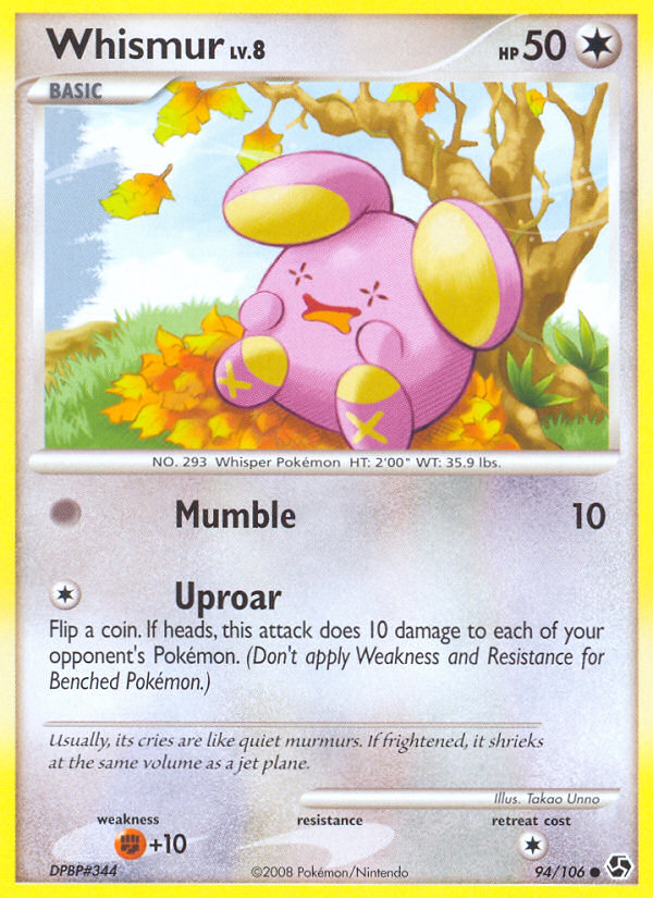 Whismur 94 Great Encounters Common Near Mint