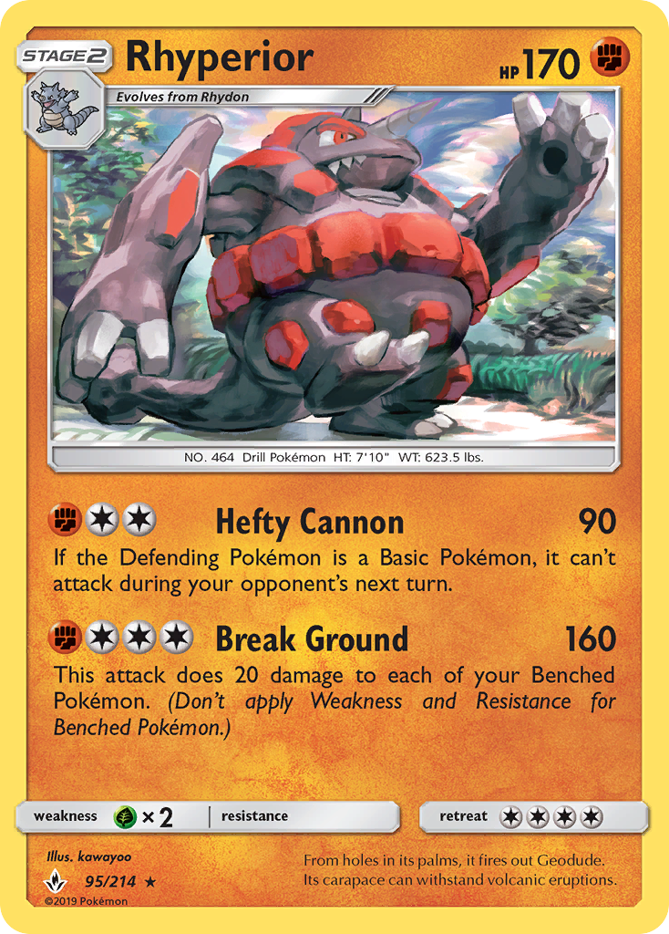 Rhyperior 95 SM - Unbroken Bonds Rare
