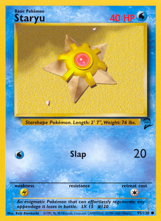 Staryu 095 Base Set 2 Common Near Mint