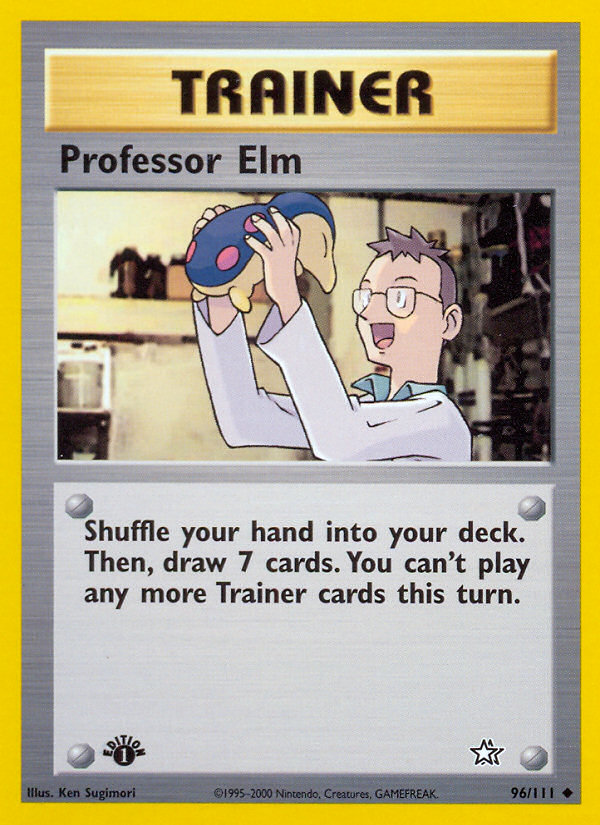 Professor Elm 096 Neo Genesis Uncommon