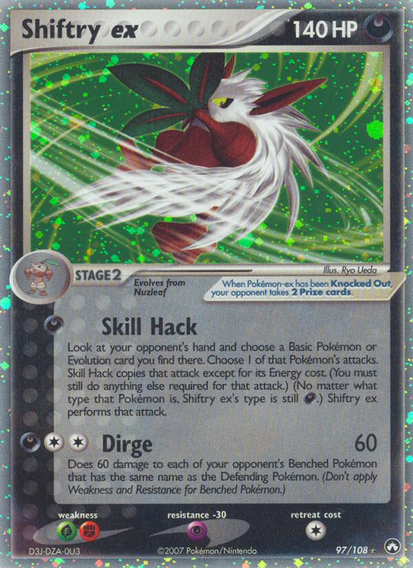 Shiftry ex 97 Power Keepers Ultra Rare