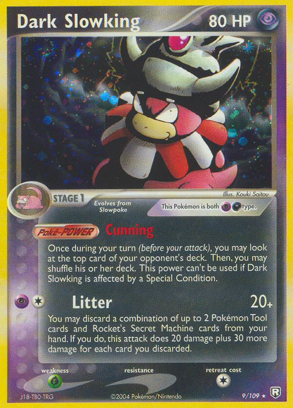 Dark Slowking 9 Team Rocket Returns Holo Rare Lightly Played