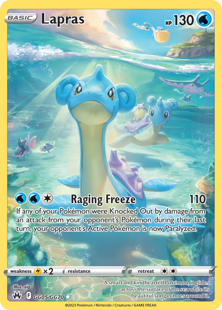 Lapras GG05 Crown Zenith: Galarian Gallery Ultra Rare