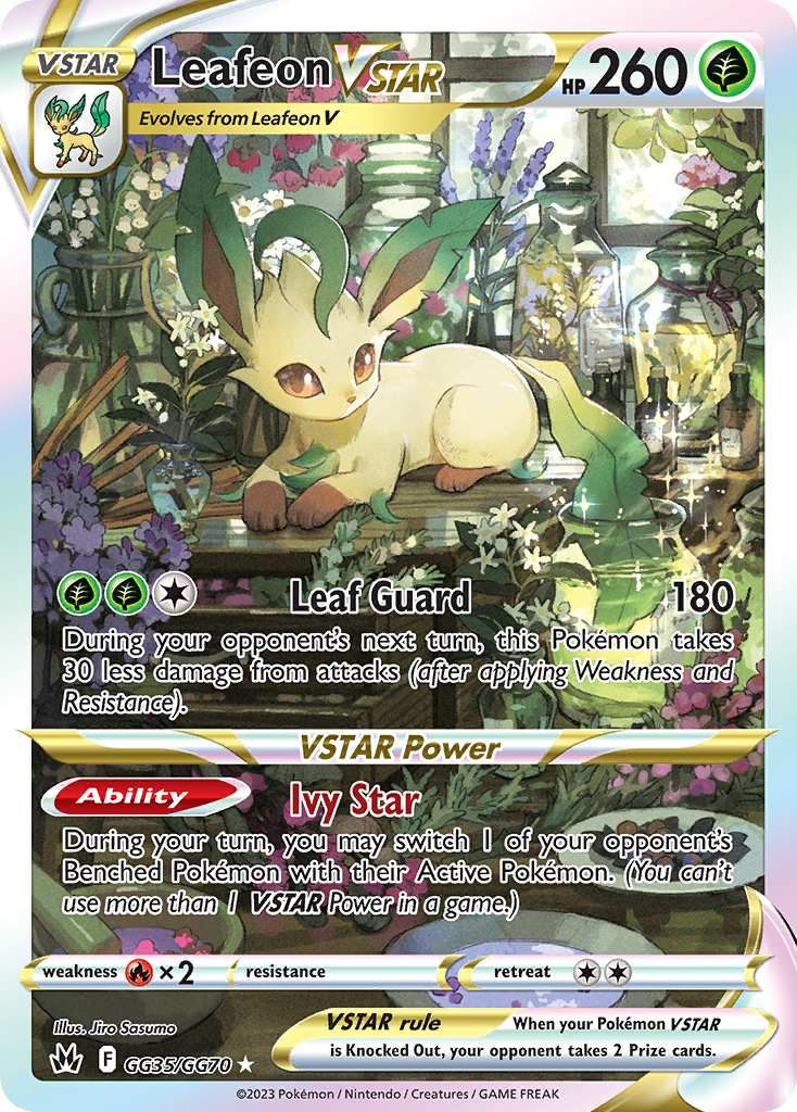 Leafeon VSTAR GG35 Crown Zenith: Galarian Gallery Ultra Rare