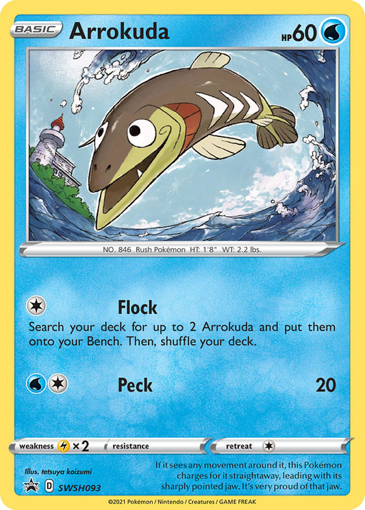 Arrokuda SWSH093 SWSH: Sword & Shield Promo Cards Promo Lightly Played