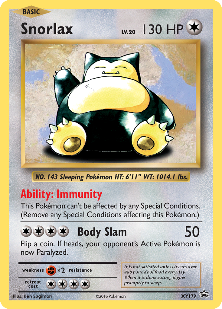 Snorlax XY179 XY Promos Promo Lightly Played