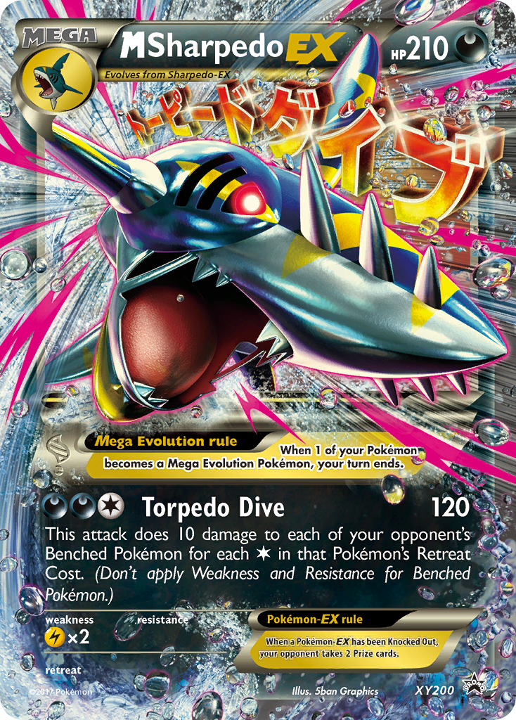 M Sharpedo EX XY200 XY Promos Promo Lightly Played