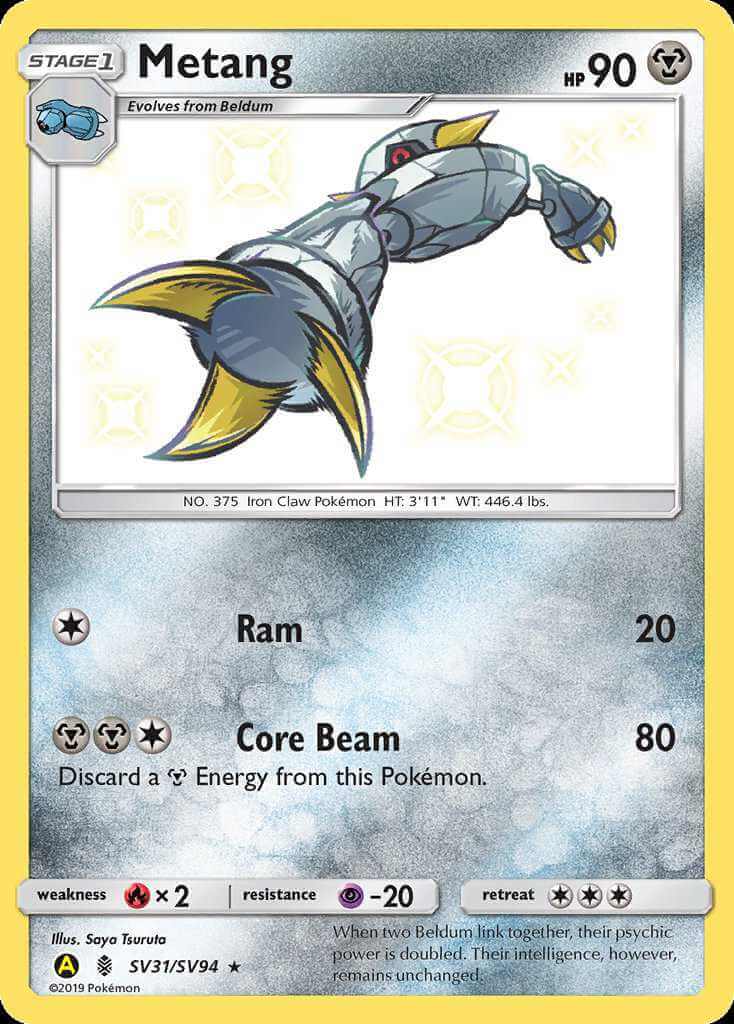 Metang SV31 Hidden Fates: Shiny Vault Shiny Rare