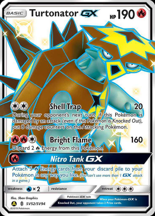 Turtonator GX SV52 Hidden Fates: Shiny Vault Shiny Rare
